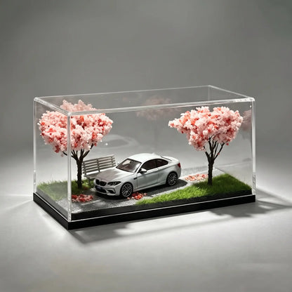Cherry Blossom Diorama Car Model