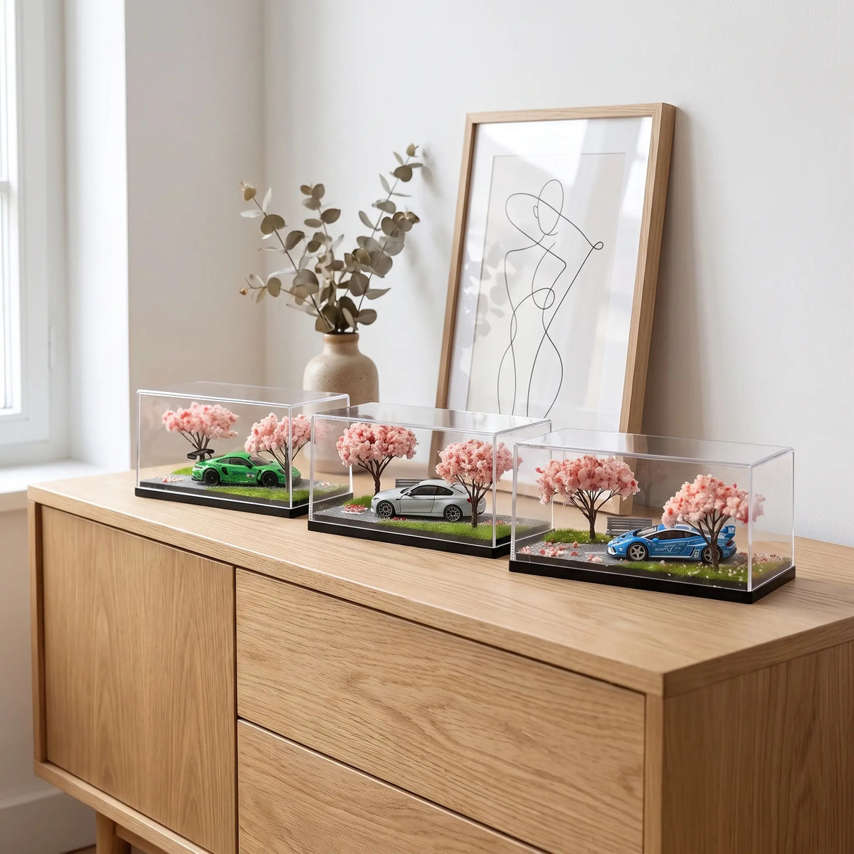 Cherry Blossom Diorama Car Model