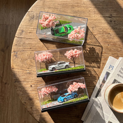 Cherry Blossom Diorama Car Model