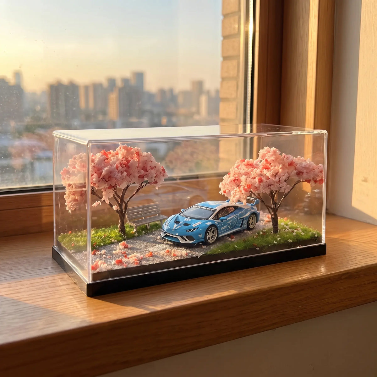 Cherry Blossom Diorama Car Model