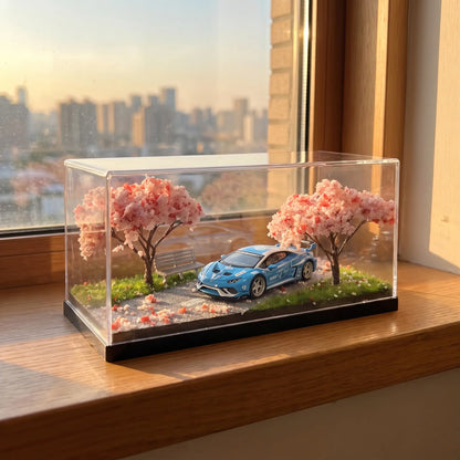 Cherry Blossom Diorama Car Model